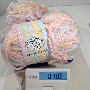 Baby Bee Angel Fleece Yarn crayons 1010 pink variegated pastel babybelle